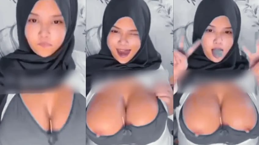 Mahasiswi Jadi Pengen Remas Susu ARRAZYNY Hijab